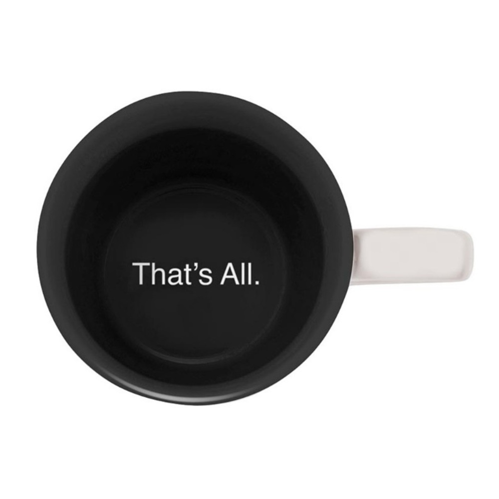 White Ceramic That’s All Mug You Make Me Forget 16oz NWT - Picture 2 of 13